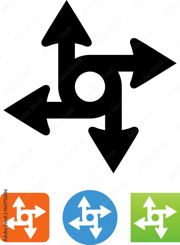 Server Arrow Icon - Illustration Server Arrow Icon - Illustration