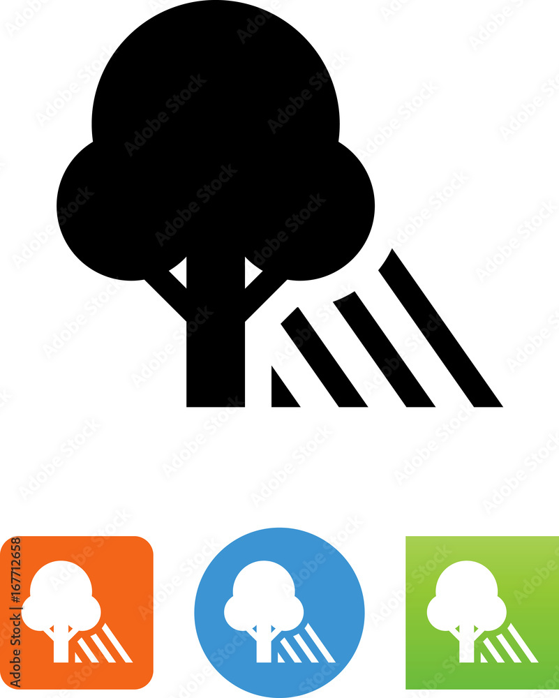 Shade Tree Icon Stock Vector | Adobe Stock