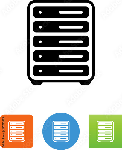 Server Rack Icon - Illustration