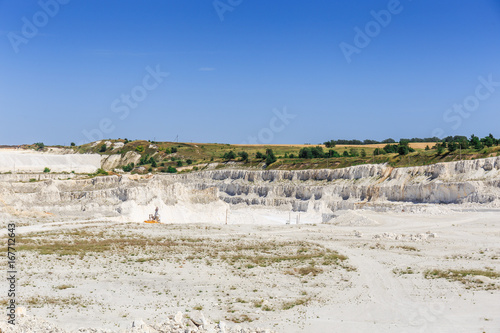 Limestone quarry, panoramic view of the limestone industry