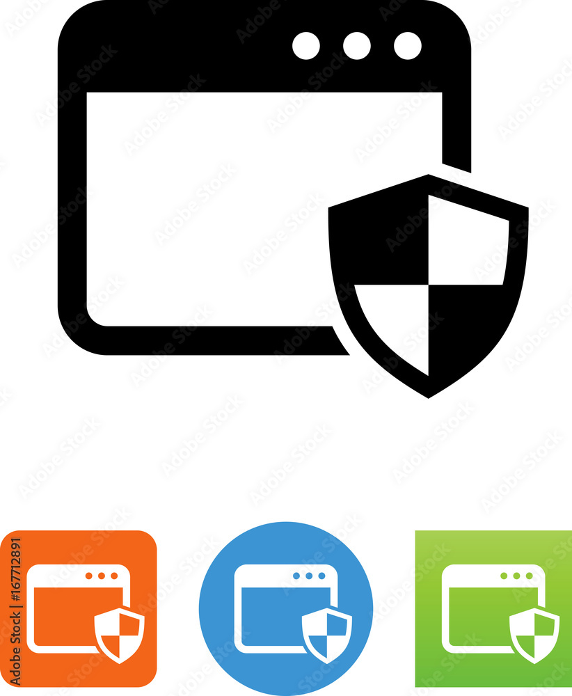 Site Security Icon - Illustration Site Security Icon - Illustration