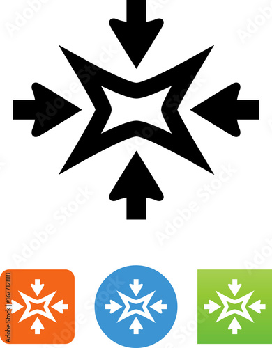Shrink Arrow Icon - Illustration