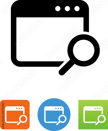 Site Search Icon - Illustration