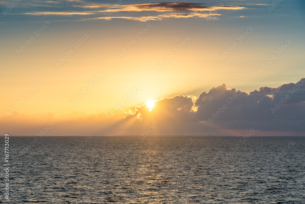 sunset over the ocean sunset over the ocean