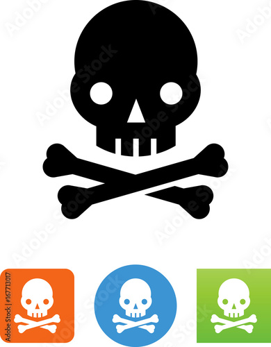 Skull And Crossbones Icon - Illustration