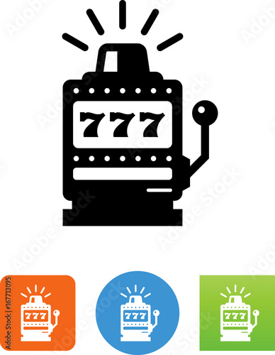 Slot Machine Icon - Illustration