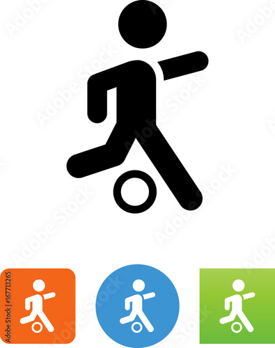 Soccer Shot Icon - Illustration