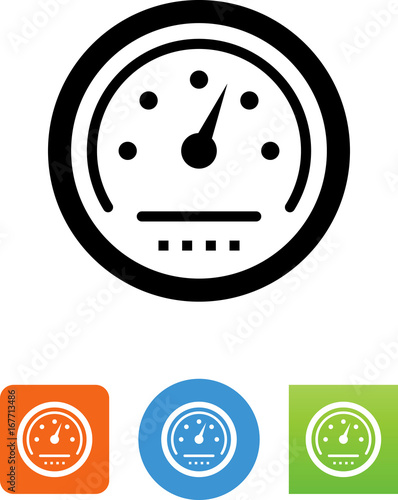 Speedometer Dial Icon - Illustration