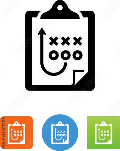 Strategy On Clipboard Icon - Illustration