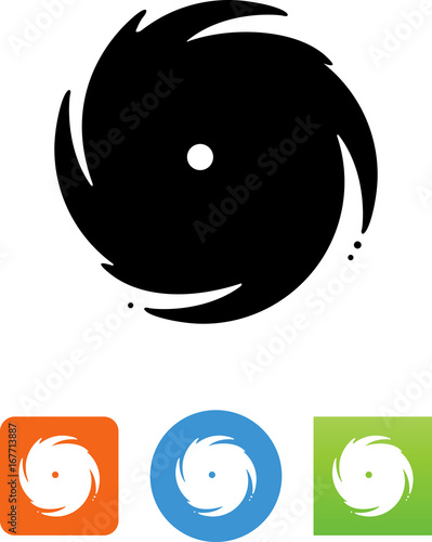 Stylized Hurricane Icon - Illustration