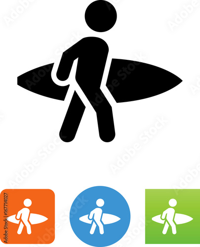 Surfer Icon - Illustration