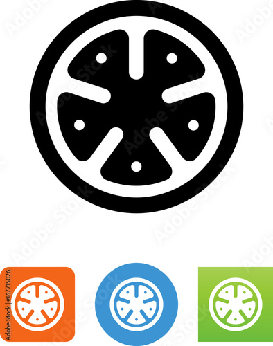 Tomato Slice Icon - Illustration