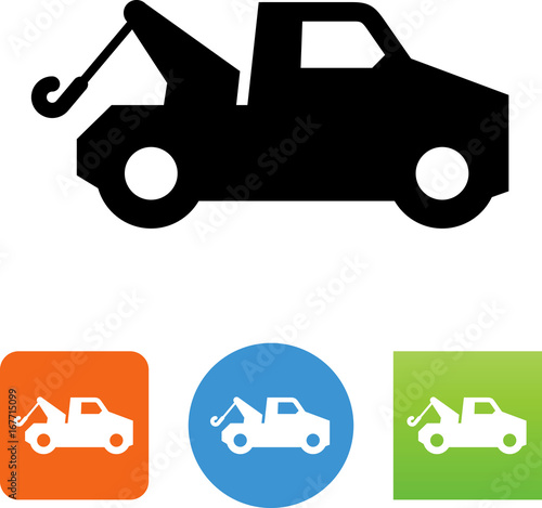 Tow Truck Icon - Illustration