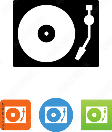 Turntable Icon - Illustration