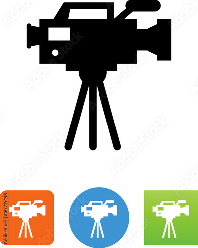 TV Camera Icon - Illustration