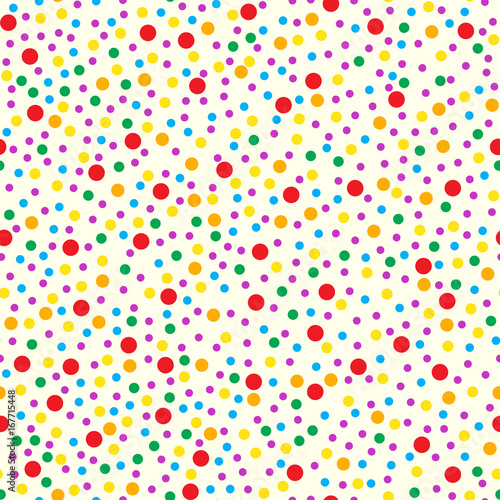 Seamless vector pattern and background with colorful circles