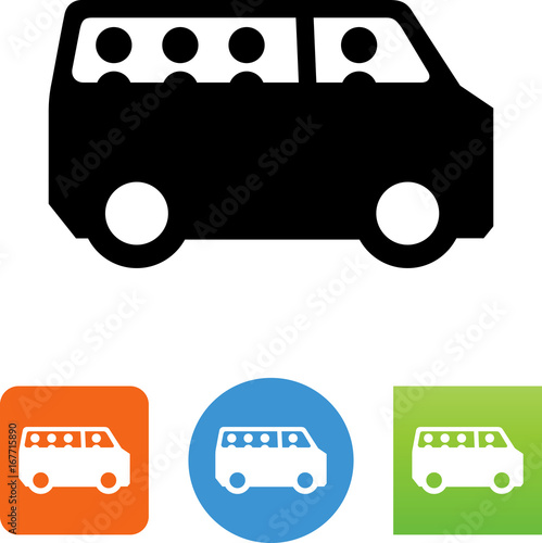 Van Pool Icon - Illustration