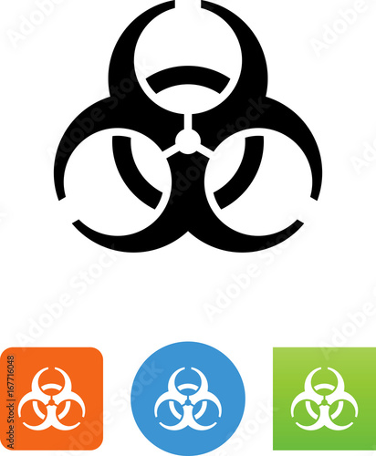Vector Biohazard Icon - Illustration