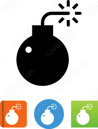 Vector Bomb Icon - Illustration