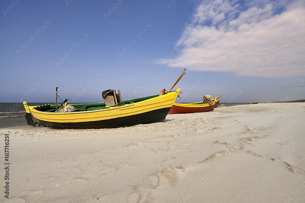 Beautiful beach with sea view, clean water & blue sky, Baltic sea, Debki, Poland ,Europe Beautiful beach with sea view, clean water & blue sky, Baltic sea, Debki, Poland ,Europe
