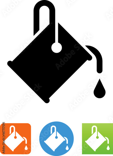 Vector Paint Bucket Icon - Illustration