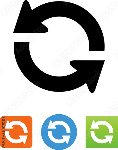 Vector Refresh Arrow Icon - Illustration