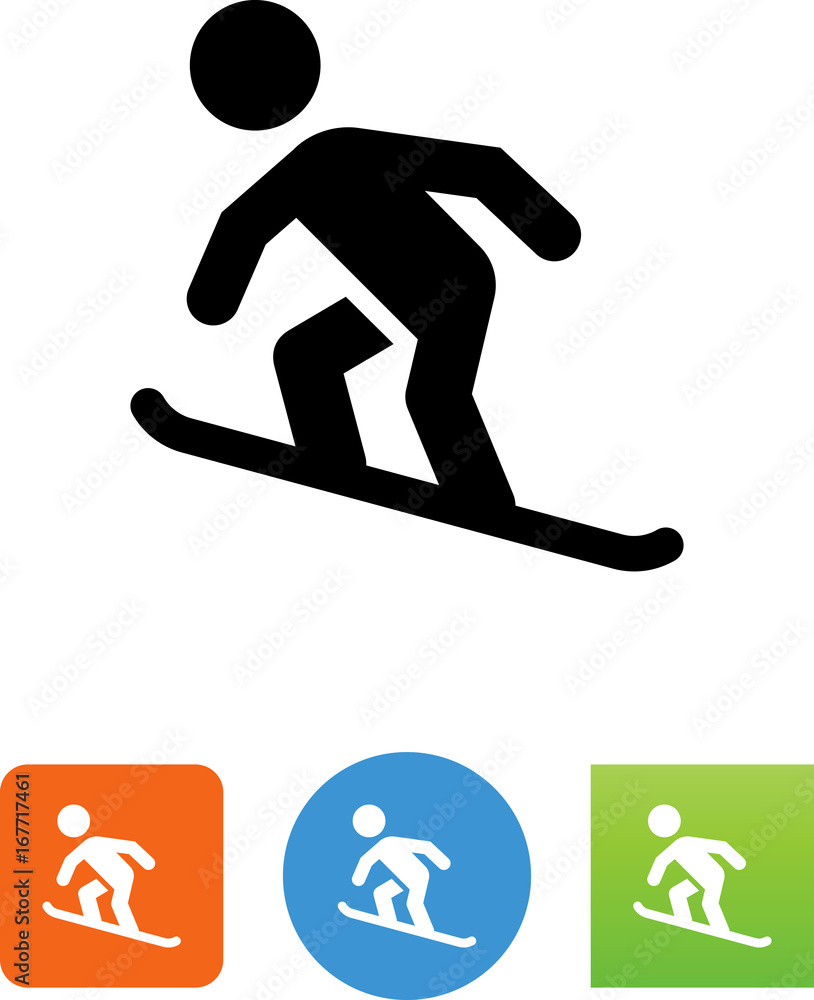 Vector Snowboarder Icon - Illustration Vector Snowboarder Icon - Illustration