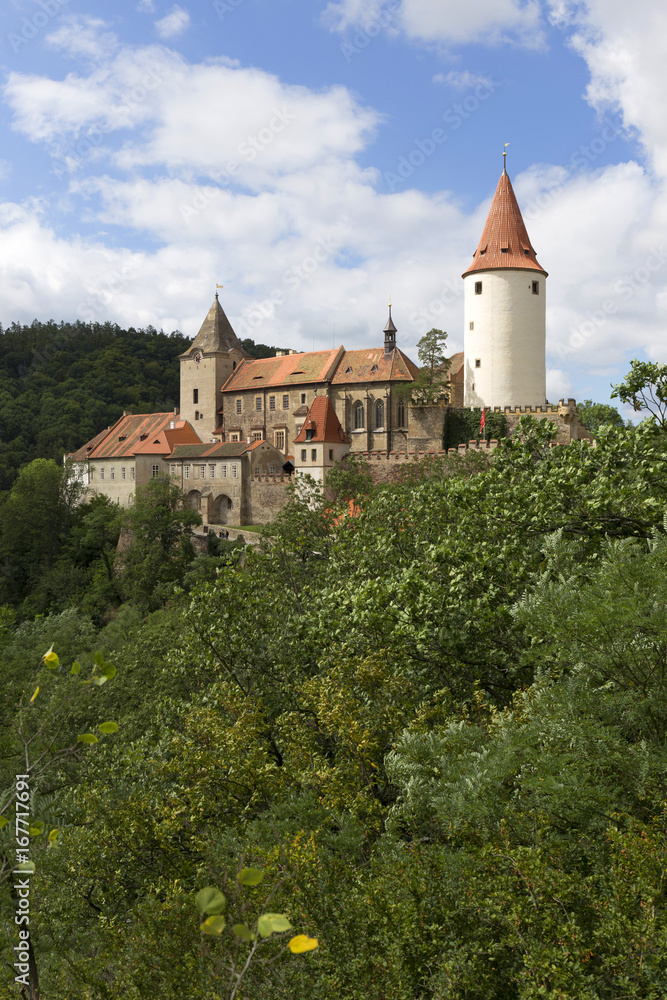Krivoklat, Royal hunting gothic Castle, its origins date back to the 12th century, Czech Republic