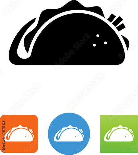Vector Taco Icon - Illustration