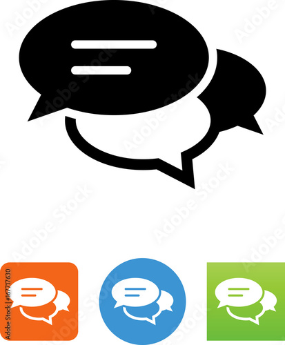 Vector Talk Bubbles Icon - Illustration