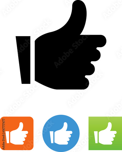 Vector Thumbs Up Gesture Icon - Illustration