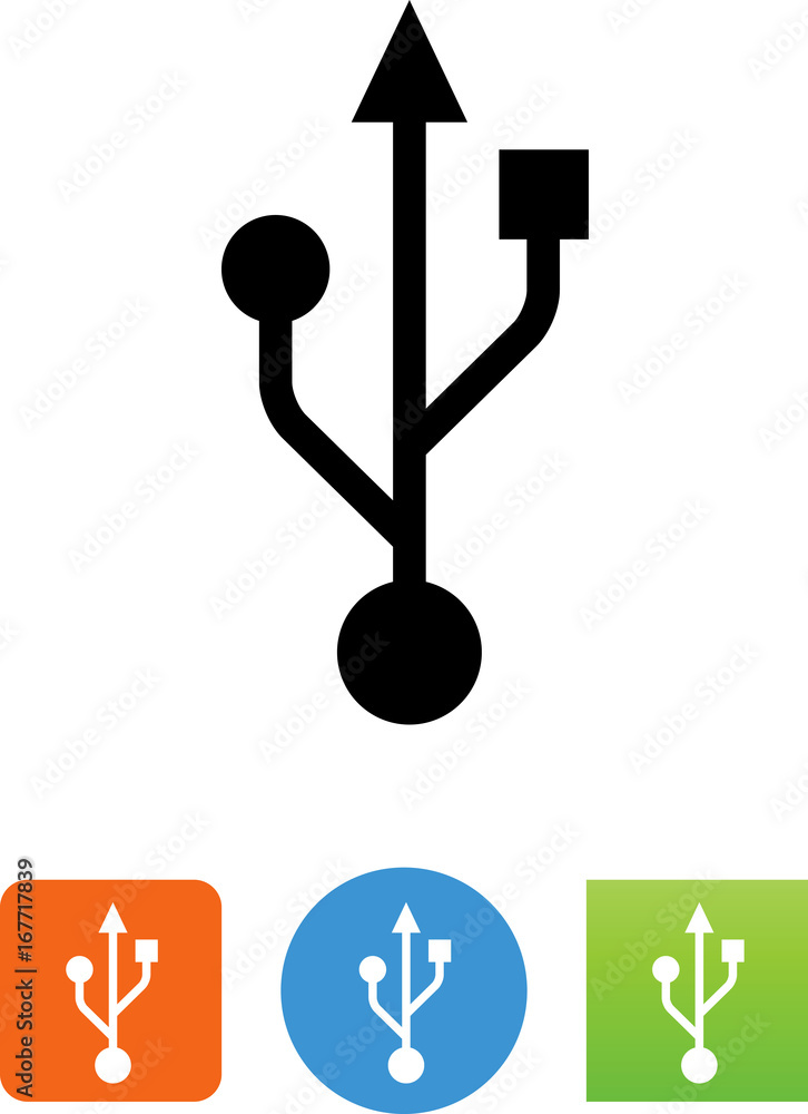 Vector USB Icon - Illustration Vector USB Icon - Illustration