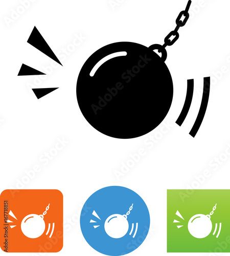 Wrecking Ball Icon - Illustration