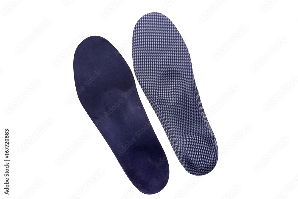 orthopedic insoles on white background orthopedic insoles on white background