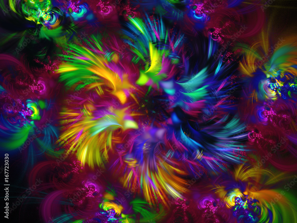 Abstract fractal background 3D rendering Abstract fractal background 3D rendering