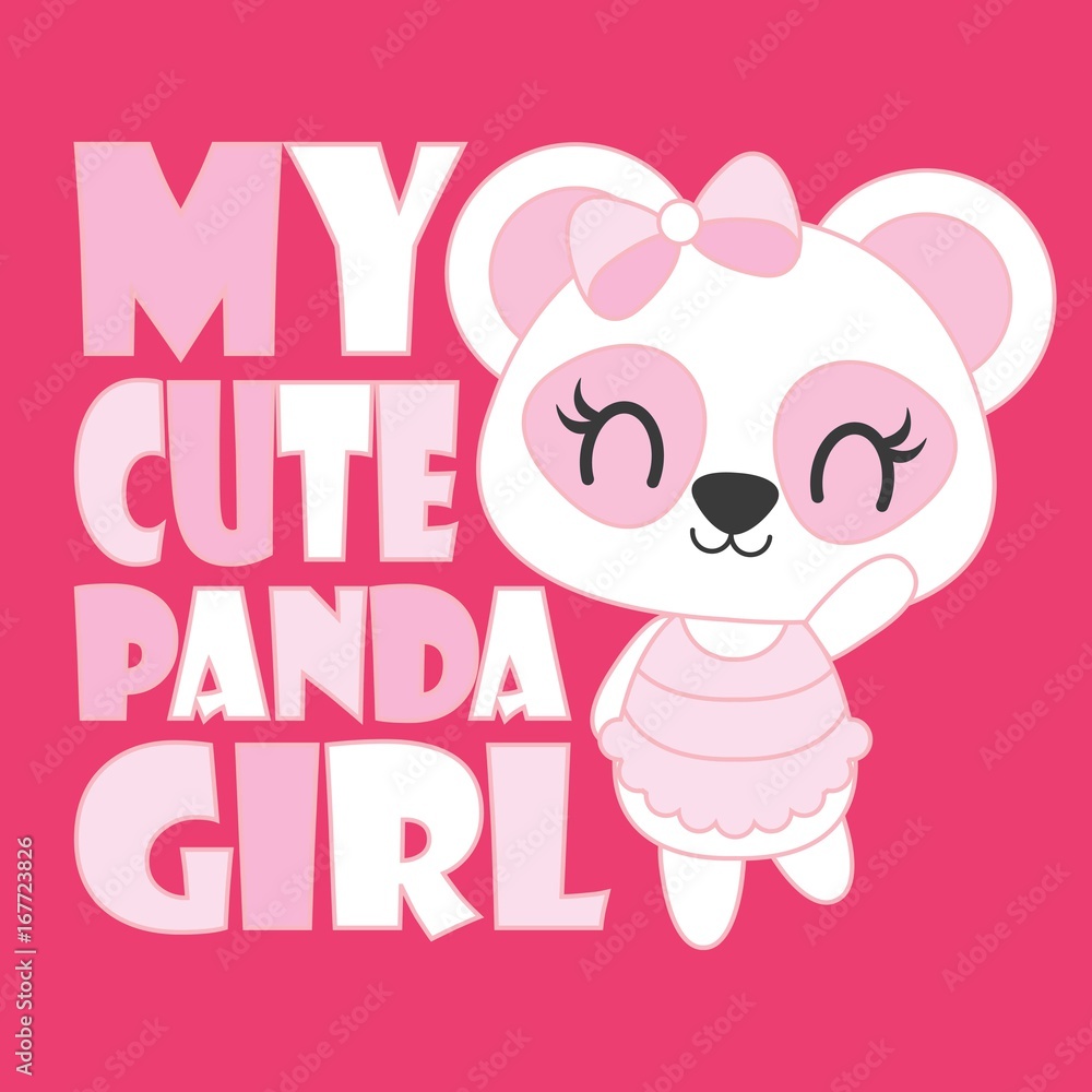 Look at my baby kawaii panda - NeatoShop