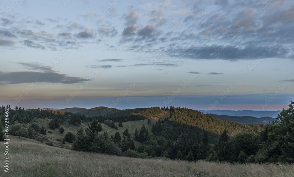 Sunrise on Velky Javonik hill in Slovakia Sunrise on Velky Javonik hill in Slovakia