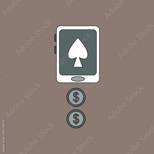 flat vector icon design collection casino online
