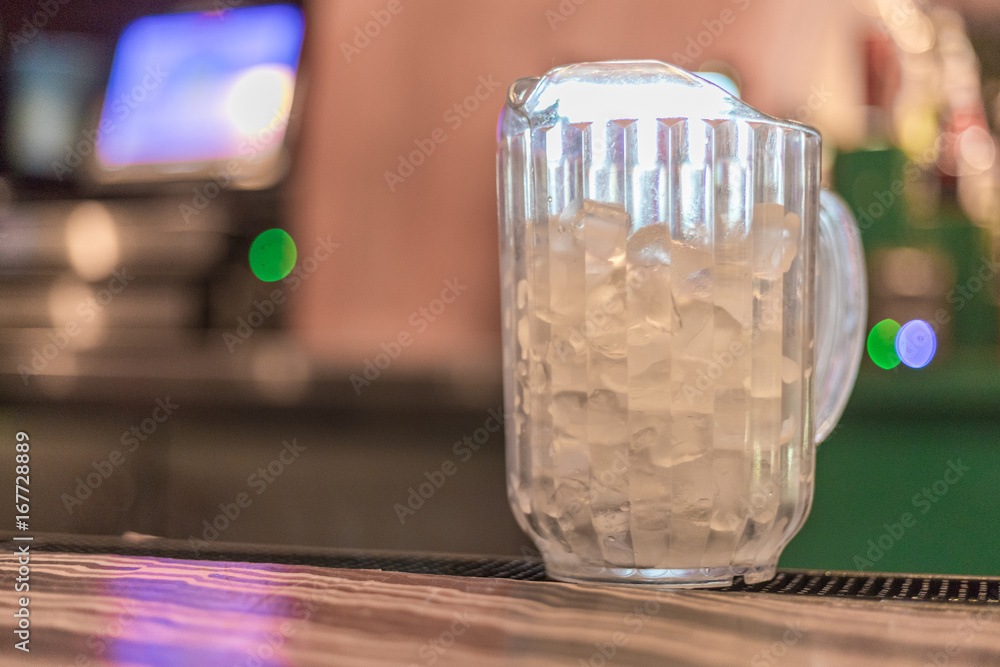 Pitcher of ice water Pitcher of ice water