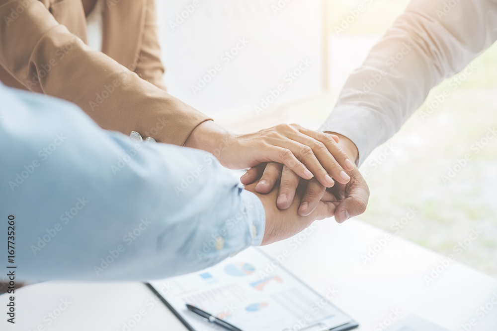 Teamwork Join Hands Support Together Concept. Business Team Coworker Brainstorming Meeting Concept Teamwork Join Hands Support Together Concept. Business Team Coworker Brainstorming Meeting Concept