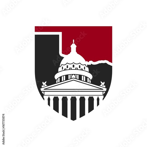 capitol of oklahoma vector logo