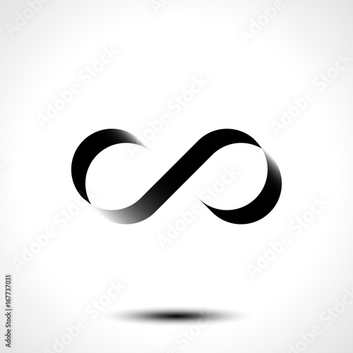 Vector Illustration of Infinity symbol or logo design isolated on white background