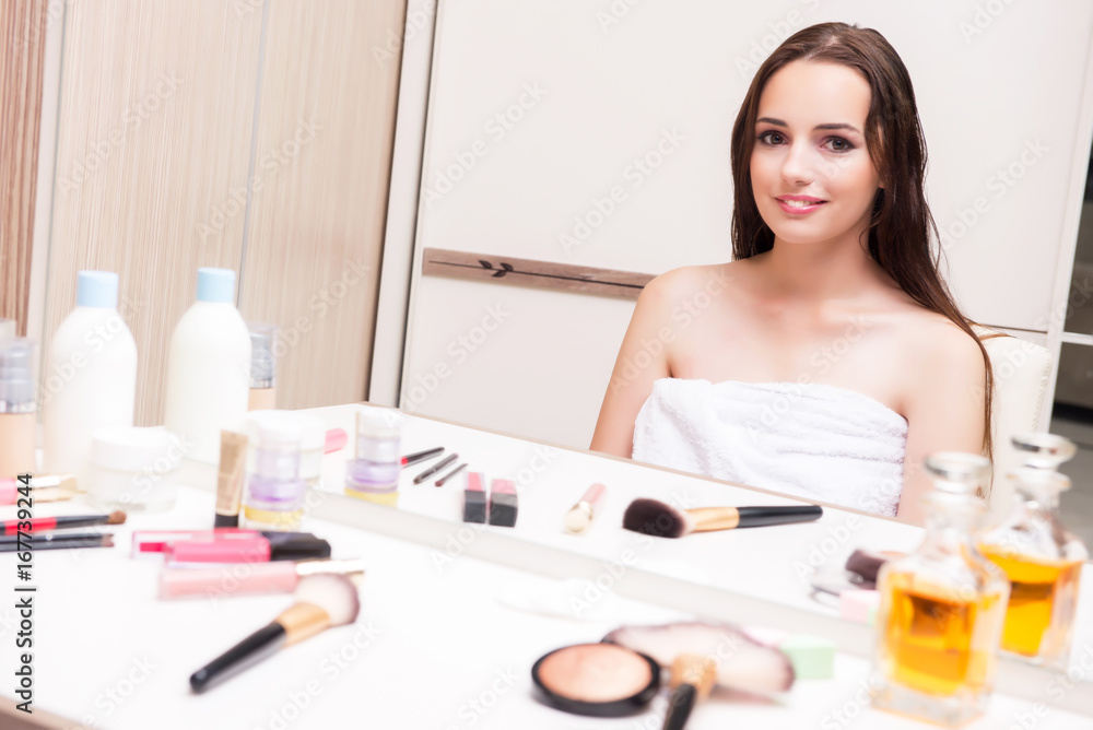 Young woman in beauty make-up concept Young woman in beauty make-up concept