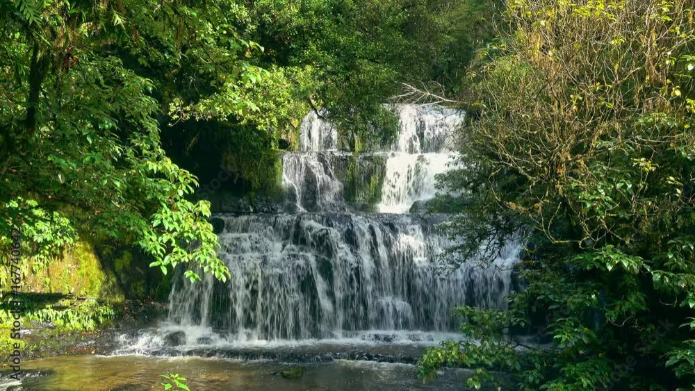 Purakaunui Falls, Catlins, South Island, New Zealand Purakaunui Falls, Catlins, South Island, New Zealand