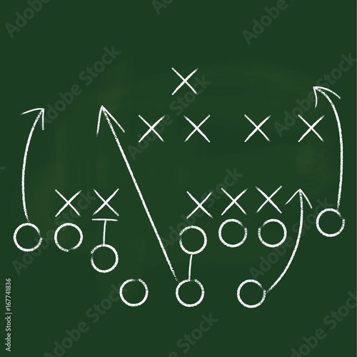 Vector Football Play. Football America. Touchdown