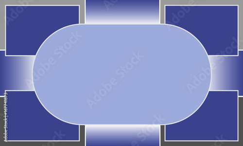 Gray-Blue Outlined Center 5Kx3K