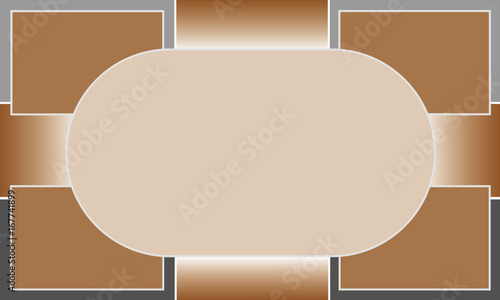 Gray-Beige  Outlined Center 5Kx3K