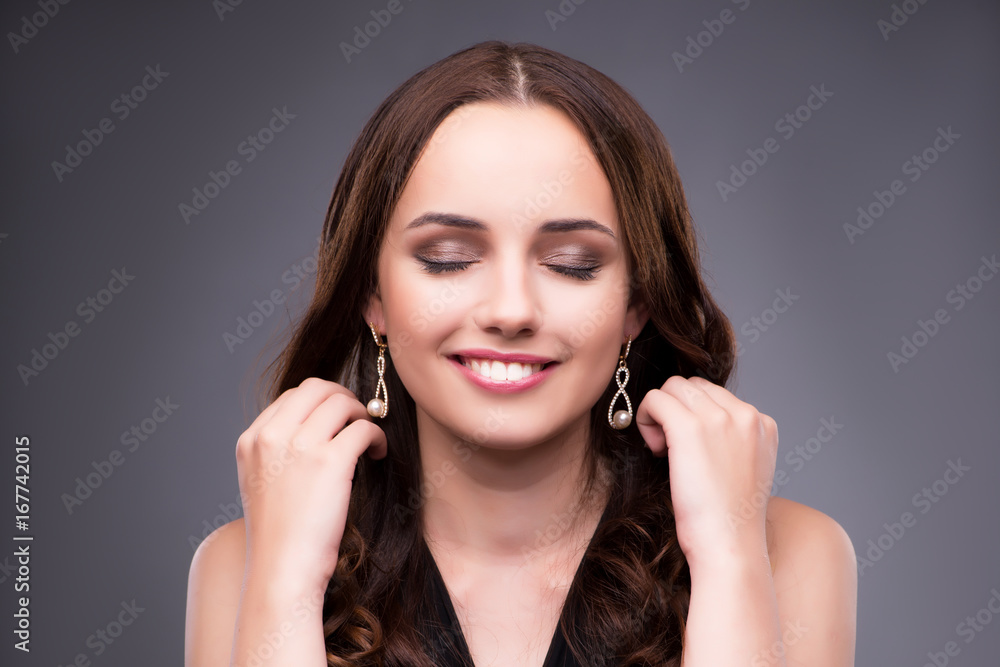 Young woman in beauty make-up concept Young woman in beauty make-up concept