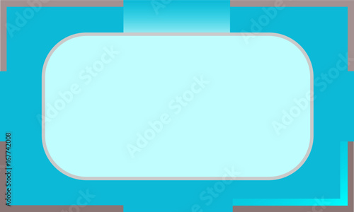 Blue-Gray Center Oval 5Kx3K