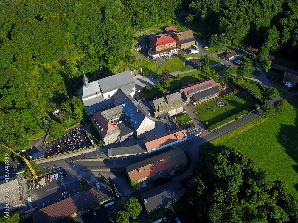 Naklejka premium Rhön - Kloster Kreuzberg & Umgebung